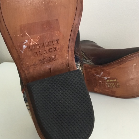 New Liberty BLACK Sally Plaid ankle booties (7) - Picture 10 of 10